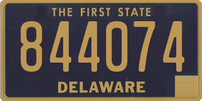 DE license plate 844074