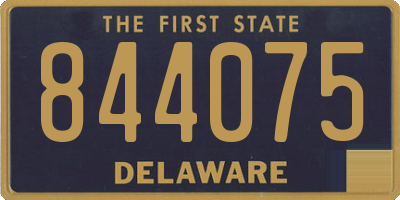 DE license plate 844075