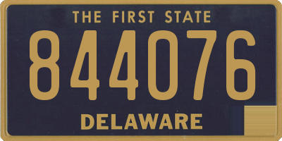 DE license plate 844076