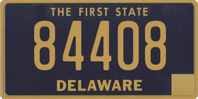 DE license plate 84408