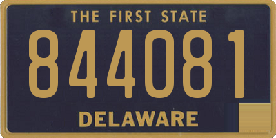 DE license plate 844081