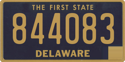 DE license plate 844083