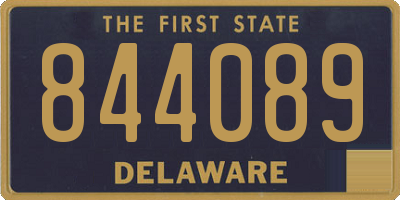DE license plate 844089