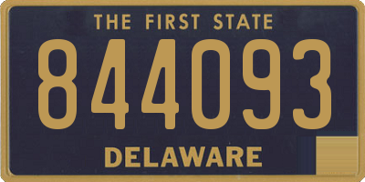 DE license plate 844093