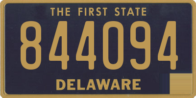 DE license plate 844094