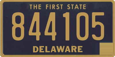 DE license plate 844105