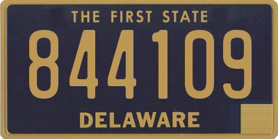 DE license plate 844109