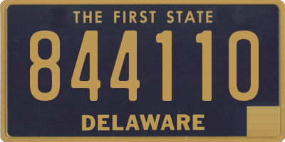 DE license plate 844110