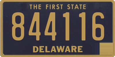 DE license plate 844116