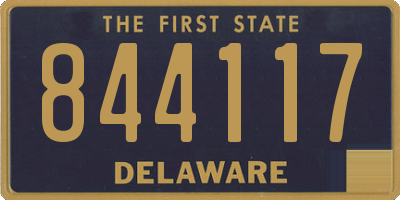 DE license plate 844117