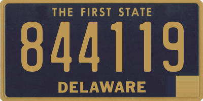 DE license plate 844119
