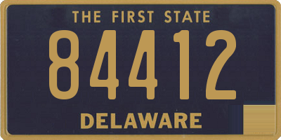 DE license plate 84412