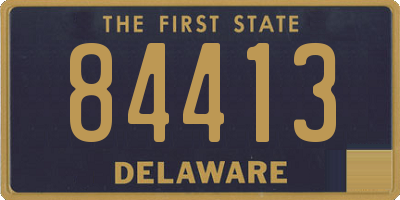 DE license plate 84413