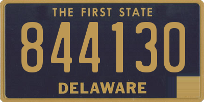 DE license plate 844130