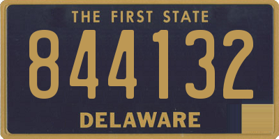 DE license plate 844132