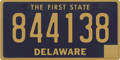 DE license plate 844138