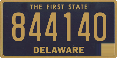 DE license plate 844140