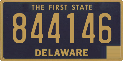 DE license plate 844146
