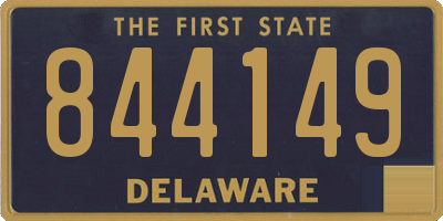 DE license plate 844149