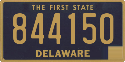 DE license plate 844150