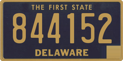 DE license plate 844152