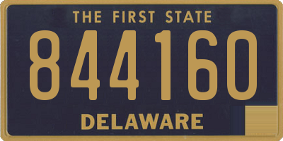 DE license plate 844160