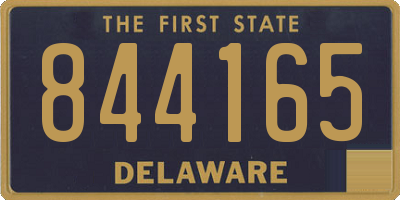DE license plate 844165