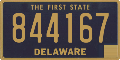DE license plate 844167
