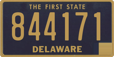 DE license plate 844171