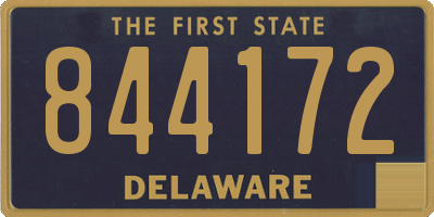 DE license plate 844172