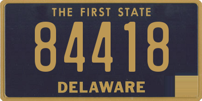DE license plate 84418