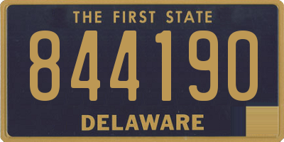 DE license plate 844190
