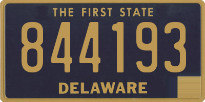 DE license plate 844193