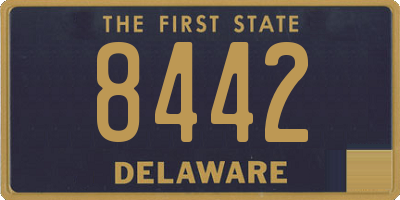 DE license plate 8442