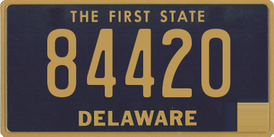 DE license plate 84420