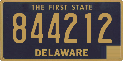 DE license plate 844212