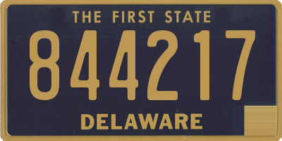 DE license plate 844217