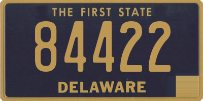 DE license plate 84422