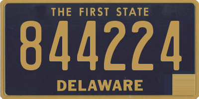 DE license plate 844224