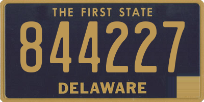 DE license plate 844227