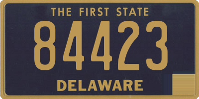 DE license plate 84423