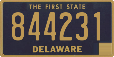 DE license plate 844231