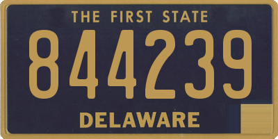 DE license plate 844239