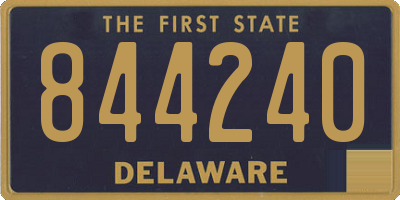DE license plate 844240