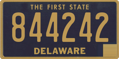DE license plate 844242
