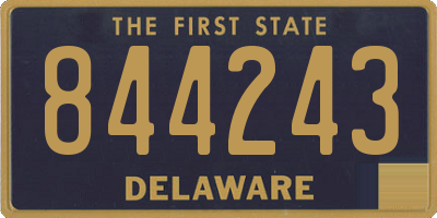 DE license plate 844243