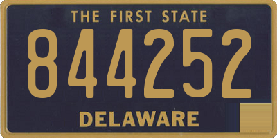 DE license plate 844252