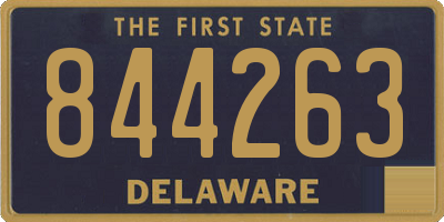 DE license plate 844263