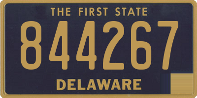 DE license plate 844267