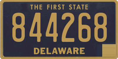 DE license plate 844268